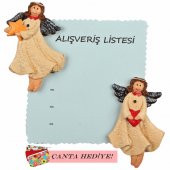 Polyester Melek Çift Magnet Çanta Hediyeli - 1