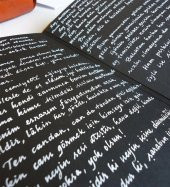 Piyano Karton Kapaklı Siyah Sayfalı Defter Büyük Boy - 3