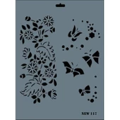Rich New Seri N-117 Stencil 35x25 cm thumbnail 3