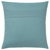 Kırlent-Minder Kılıfı minder Kılıfı, Gri-Turkuaz 50x50 Cm %100 pamuk - 4
