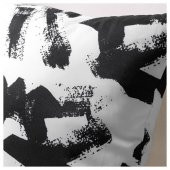 Minder-Kırlent Kılıf 40x40 cm Siyah-Beyaz Kırlent Kılıfı Ev Dekorasyonu - 3