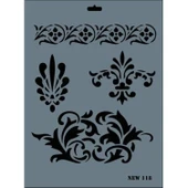 Rich New Seri N-118 Stencil 35x25 cm thumbnail 3