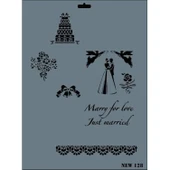 Rich New Seri N-128 Stencil 35x25 cm thumbnail 3