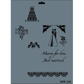 Rich New Seri N-128 Stencil 35x25 cm thumbnail 1