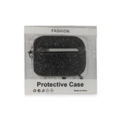 Airpods 3 (3.nesil) Spell Simli Kılıf - Siyah thumbnail 1