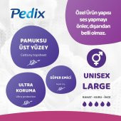 PEDİX MESANE PEDİ UNISEX BÜYÜK BOY LARGE (L) 30 ADET - 3