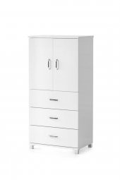 Çok Amaçlı Dolaplı Şifonyer 3 Çekmeceli Kapaklı 60x44x127cm - 3