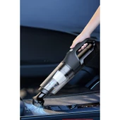 Vc006 50w 4000 Mah Bataryalı Kablosuz Çok Fonksiyonlu Araç Süpürge - Siyah thumbnail 3