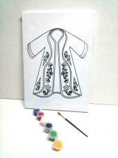 Hayal Sepeti Resimli Tuval Boyama KAFTAN 25x35cm - 1