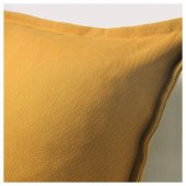 Minder Kırlent Kılıfı 50x50 cm Altın Rengi Fermuarlı Yastık Kılıfı - 2