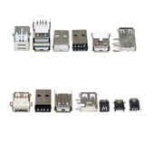 82 Adet Usb Soket Seti Pcb Tip 14 Çeşit Şeffaf Çantada thumbnail 4