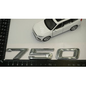Bmw 750 Bagaj Krom ABS 3M 3D Yazı Logo Orjinal Ürün - 6