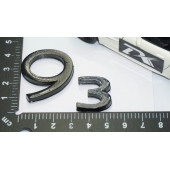 DK Tuning Saab 93 Bagaj Parlak Siyah ABS Logo Amblem Arma thumbnail 5