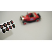 Seat FR Logo Jant Torpido Direksiyon 11mm Damla Sticker Logo Seti - 1