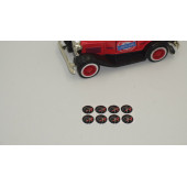 Seat FR Logo Jant Torpido Direksiyon 11mm Damla Sticker Logo Seti - 3