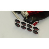 Seat FR Logo Jant Torpido Direksiyon 11mm Damla Sticker Logo Seti - 5