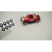 Skoda Yeni Nesil Logo Jant Torpido Direksiyon 11mm Damla Sticker - 1