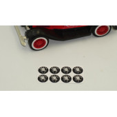Skoda Yeni Nesil Logo Jant Torpido Direksiyon 11mm Damla Sticker - 4