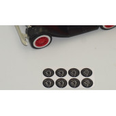 Peugeot Yeni Nesil Aslan Logo Jant Torpido Direksiyon 11mm Damla Sticker Logo Seti - 4