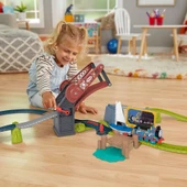 Orjinal Fisher Price Thomas ve Arkadaşları Thomas ve Skiff Açılır Köprü Macerası Seti HGX65 thumbnail 1