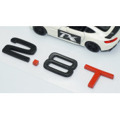 DK Tuning 2.8 T Bagaj Siyah Kırmızı 3M Yazı Logo Audi İle Uyumlu - 3