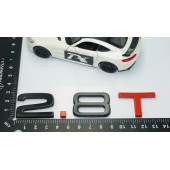 DK Tuning 2.8 T Bagaj Siyah Kırmızı 3M Yazı Logo Audi İle Uyumlu - 4