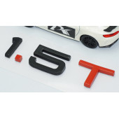 DK Tuning 1.5 T Bagaj Siyah Kırmızı 3M Yazı Logo Audi İle Uyumlu thumbnail 3