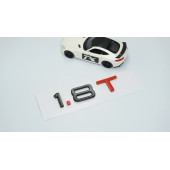 DK Tuning 1.8 T Bagaj Siyah Kırmızı 3M Yazı Logo Audi İle Uyumlu thumbnail 2