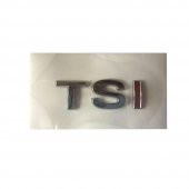 VW TSI TEK KIRMIZI BAGAJ YAZISI LOGO ŞİLT - 1