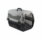 Köpek Taşıma Çantası Metal Kapılı Gri Renk - 1