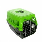 Köpek Taşıma Çantası Metal Kapılı Yeşil Renk - 1