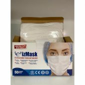 HİTS MASKE Yeni Nesil Maske 50 Adet 10 Lu Özel Ambalajlı Beyaz Renk İpli - 3