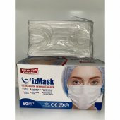 HİTS MASKE Yeni Nesil Maske 50 Adet 10 Lu Özel Ambalajlı Beyaz Renk İpli - 4