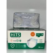HİTS MASKE Yeni Nesil Maske 50 Adet 10 Lu Özel Ambalajlı Mavi Renk İpli - 2