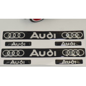 Audi Logo Damla Silikon Grup Sticker - 4