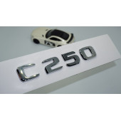 DK Tuning C 250 Bagaj Krom ABS 3M 3D Yazı Logo Benz İle Uyumlu - 1