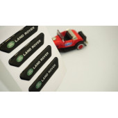 Land Rover Logo Kapı Kenarı Koruma Metalize Damla Desen 3M Band - 1
