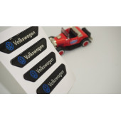 Volkswagen Logo Kapı Kenarı Koruma Metalize Damla Desen 3M Band - 1