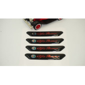 Alfa Romeo Logo Kapı Kenarı Koruma Metalize Damla Desen 3M Band thumbnail 3