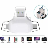 DAYTONA HC06-B ÇOK FONKSİYON USB FLASH,İOS-PC,BEYAZ thumbnail 2