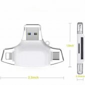 DAYTONA HC06-B ÇOK FONKSİYON USB FLASH,İOS-PC,BEYAZ - 3