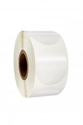 1500 Adet - 30mm X 30mm Pp Şeffaf Oval Etiket - Ağız Kapatma Etiketi (yuvarlak) - 1