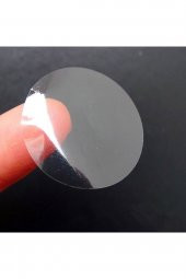 1500 Adet - 30mm X 30mm Pp Şeffaf Oval Etiket - Ağız Kapatma Etiketi (yuvarlak) - 3