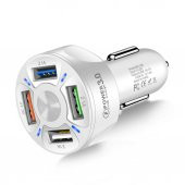 Araç Hızlı Şarj 4 USB 7 A Çoklu Hızlı Şarj Adaptörü - 2
