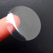 1500 Adet - 30mm x 30mm PP Şeffaf Oval Etiket - 4