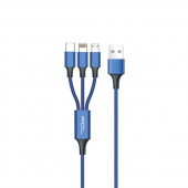 Zuidid 3 Çıkışlı 1 Metre Şarj Kablosu - 1