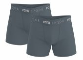 Raru Boxer BOX - Erkek 2 li Paket Antrasit Pamuklu Boxer - SBXR101-364 - 1
