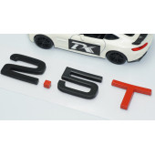 DK Tuning 2.5 T Bagaj Siyah Kırmızı 3M Yazı Logo Audi İle Uyumlu thumbnail 3