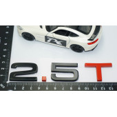 DK Tuning 2.5 T Bagaj Siyah Kırmızı 3M Yazı Logo Audi İle Uyumlu thumbnail 4