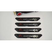 Citroen Logo Kapı Kenarı Koruma Metalize Damla Desen 3M Band - 3